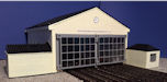 Download the .stl file and 3D Print your own  Tram Depot HO scale model for your model train set.